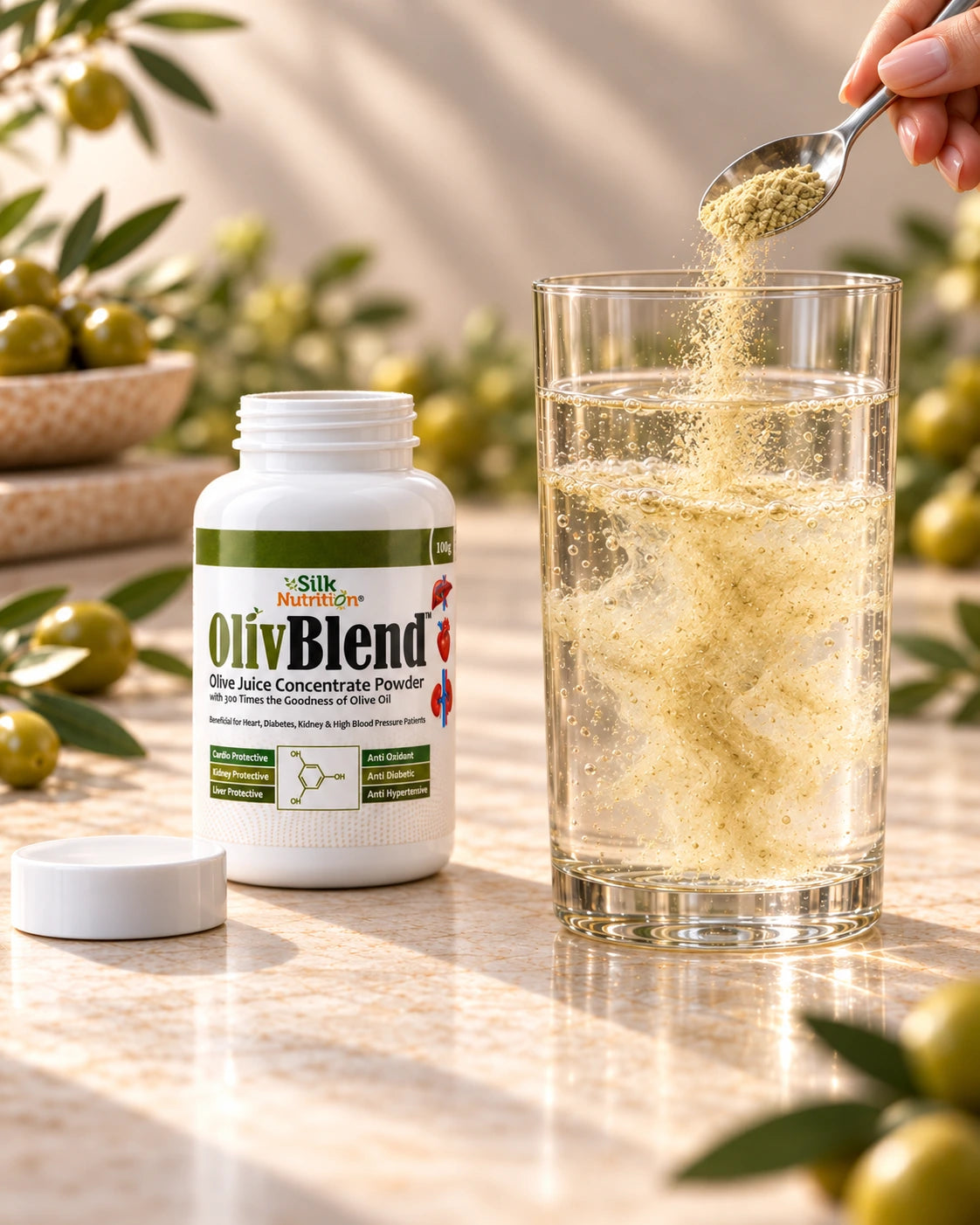 Oliv Blend – Olive Juice Concentrate Powder